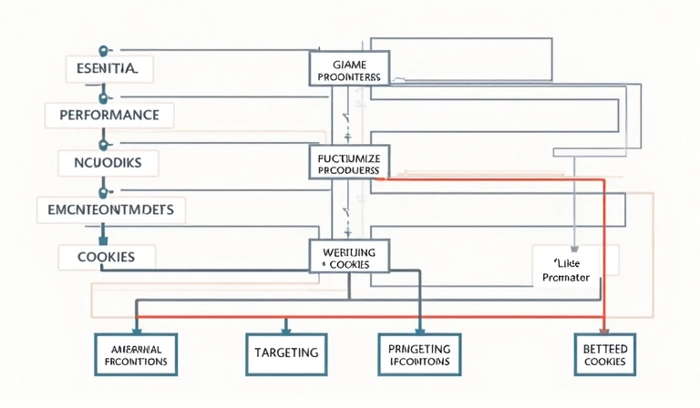 Diagram showing cookie usage flow